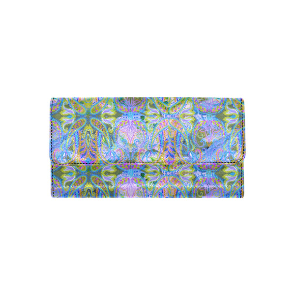 Demure_Bleu TriFold Wallet Women's Trifold Wallet (Model 1708)